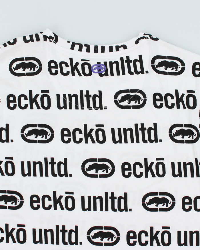 Y2k 00s Ecko Unltd Monogram T-shirt - L