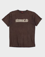 Y2k 00s Element Brown T-shirt - M