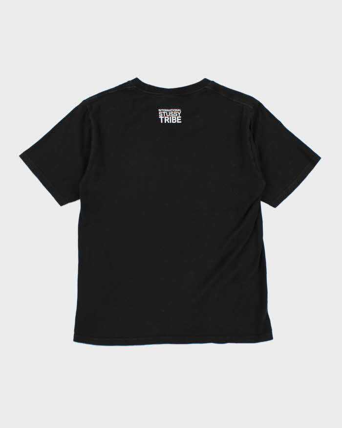 Y2k 00s Stussy Black Logo T-shirt - S