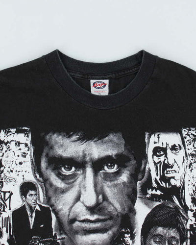 Vintage Scarface Black Graphic T-shirt - XL