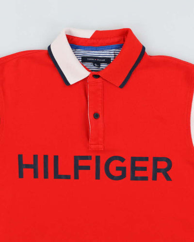Tommy Hilfiger Red Polo Shirt - M