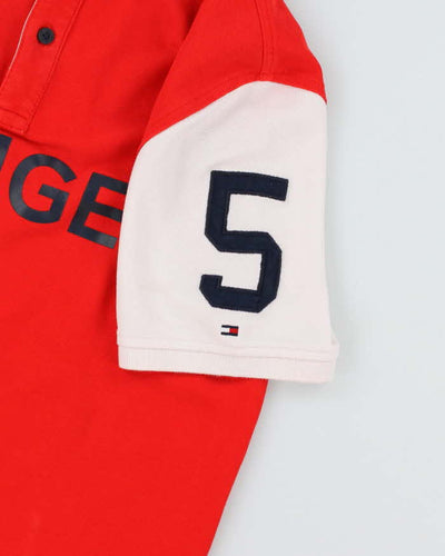Tommy Hilfiger Red Polo Shirt - M