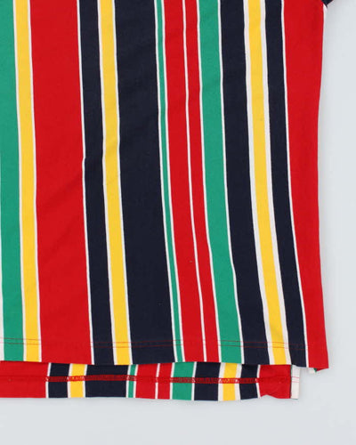 Vintage 90s Tommy Hilfiger Stripe Polo Shirt - L