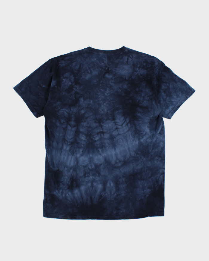 Y2k 00s Blue Wolf T-shirt - L
