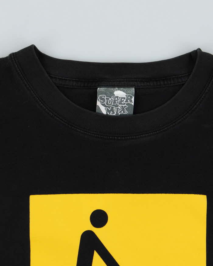 Y2k 00s Super Mix Choking hazard Graphic T-shirt - XL