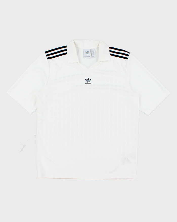 Adidas Collared Striped Training Shirt - L