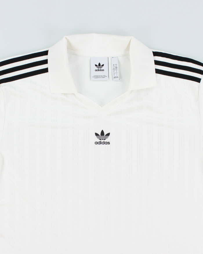Adidas Collared Striped Training Shirt - L