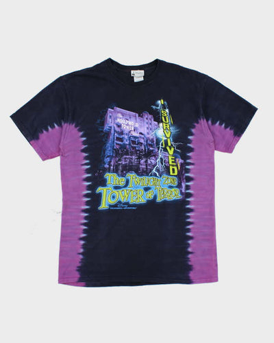 Vintage Disney Tower of Terror Tye Dye T-Shirt - L