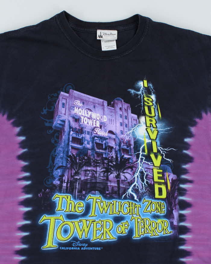Vintage Disney Tower of Terror Tye Dye T-Shirt - L