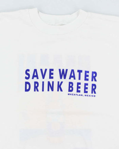 Vintage 2000's Corona Save Water Drink Beer T-Shirt - XL
