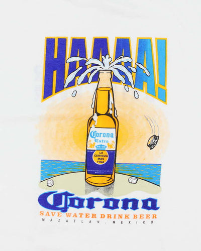 Vintage 2000's Corona Save Water Drink Beer T-Shirt - XL