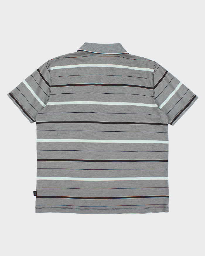 Hugo Boss Grey Stripe Polo Shirt - XL