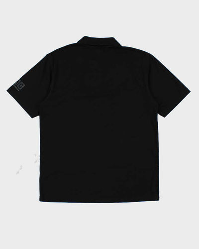 Dolce & Gabbana Black Zip Up Polo Shirt - L