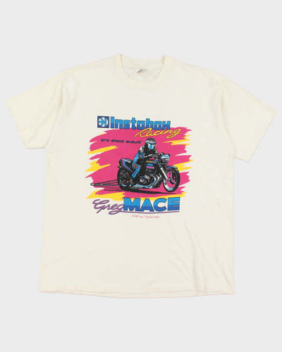 Vintage 90's Single Stitch Instabox Racing T-Shirt - XL