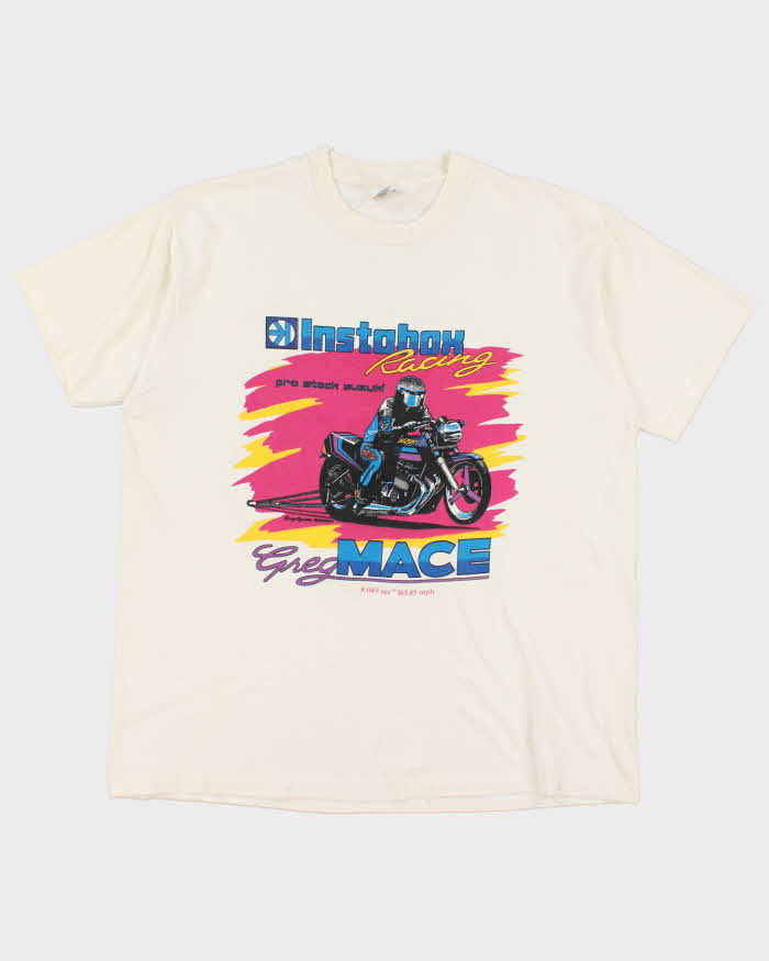 Vintage 90's Single Stitch Instabox Racing T-Shirt - XL