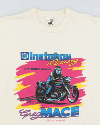 Vintage 90's Single Stitch Instabox Racing T-Shirt - XL