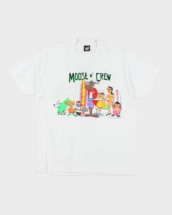 Vintage 1986 Moose Club Graphic T-Shirt - XL