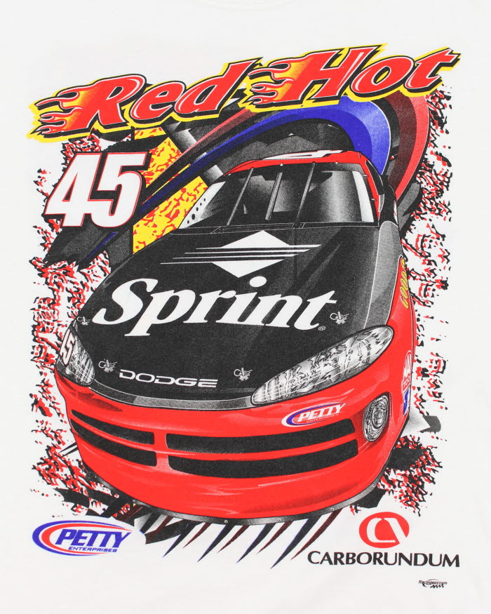 Vintage 1990s Red Hot Racing T-Shirt - XL