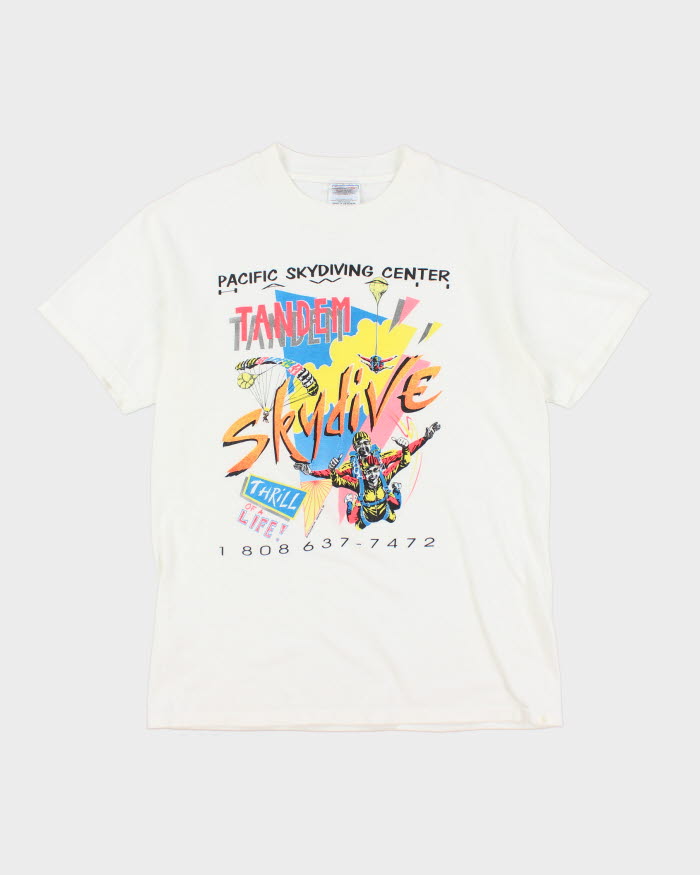 Vintage 1995 Skydiving Tandem T-Shirt - M