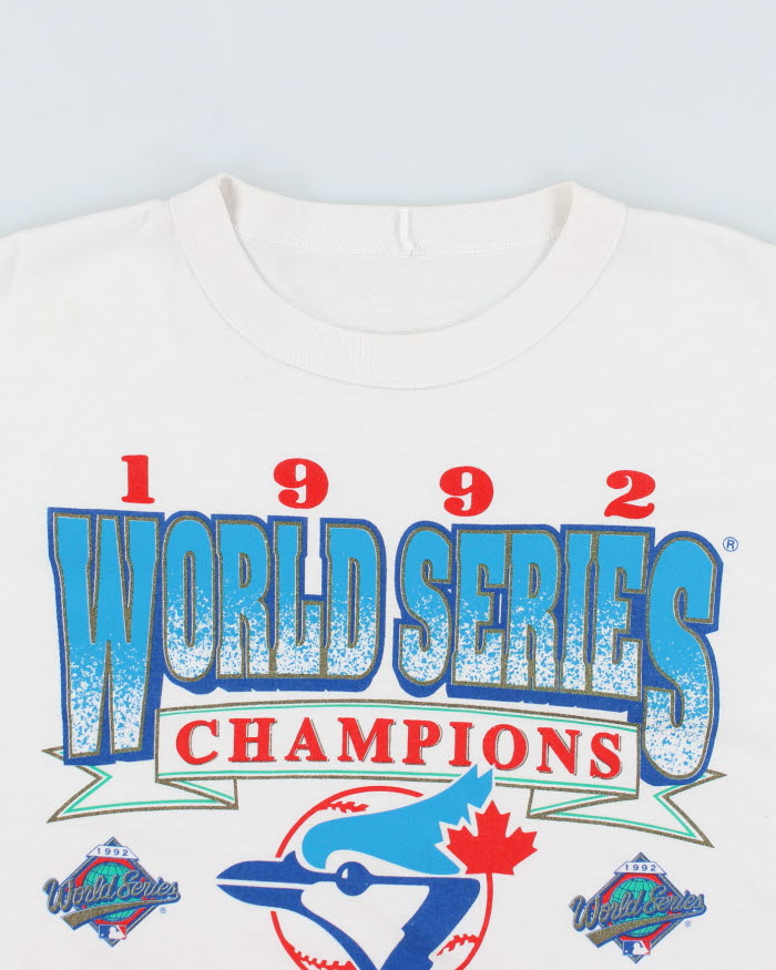 Vintage 1992 World Series MLB Blue Jays Single Stitch T-Shirt - L