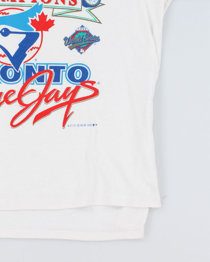Vintage 1992 World Series MLB Blue Jays Single Stitch T-Shirt - L