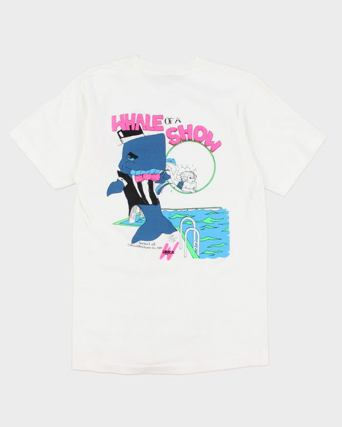 Vintage 80's Whale Wreck Single Stitch T-Shirt - L
