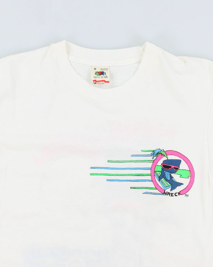 Vintage 80's Whale Wreck Single Stitch T-Shirt - L