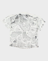 Y2k 00s Jolly Roger T-shirt - L