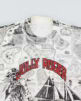 Y2k 00s Jolly Roger T-shirt - L