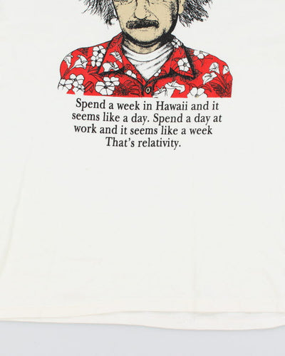 Y2k 00s Einstein T-shirt - L
