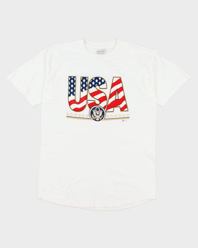 Vintage Gold Basics USA T-shirt - L