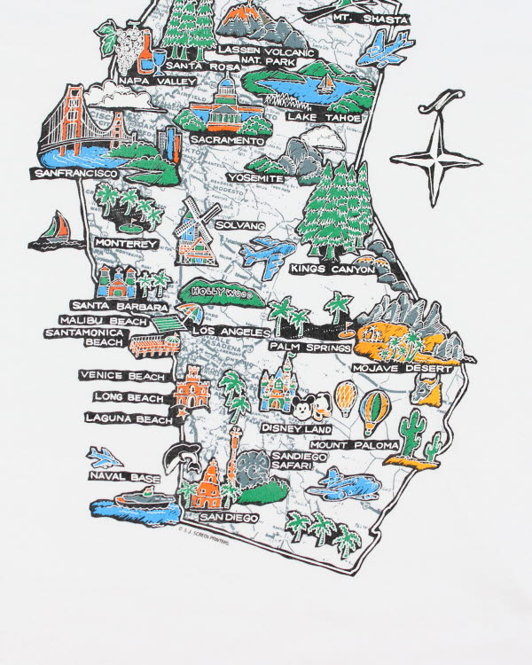 Vintage 90s California T-shirt - M