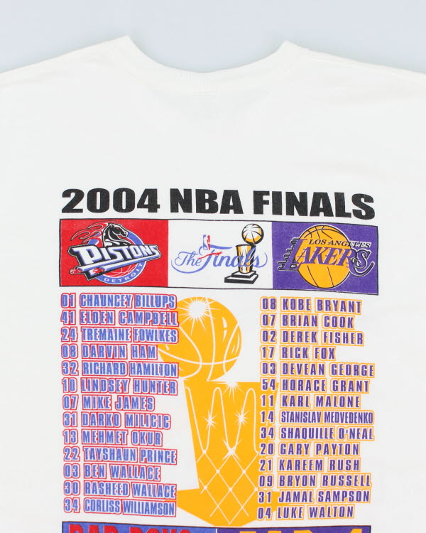 Y2k 00s 2004 NBA Finals T-shirt - L