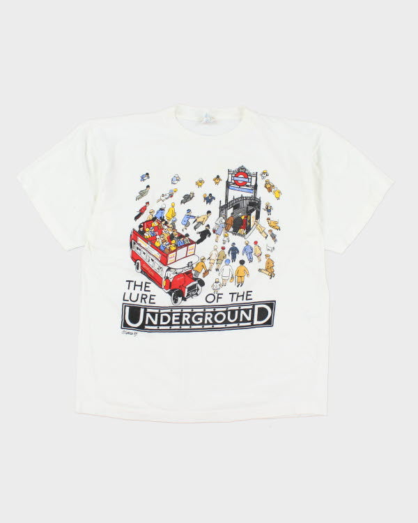 Vintage 80's London Underground T-Shirt - XL