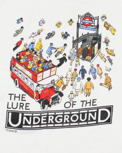 Vintage 80's London Underground T-Shirt - XL