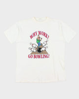 Vintage 90's Single Stitch New York Bowling T-Shirt - XL