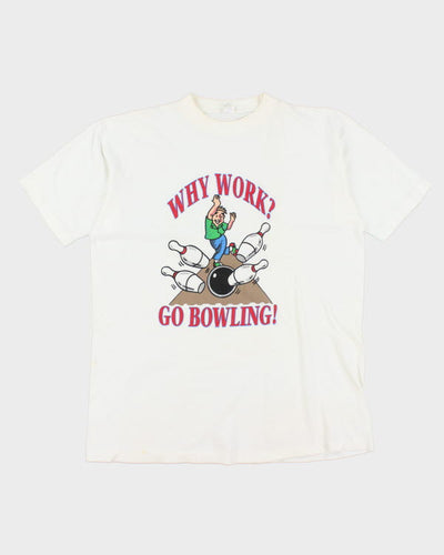 Vintage 90's Single Stitch New York Bowling T-Shirt - XL