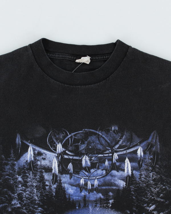 Vintage 90's Howling Wolf T-Shirt - M