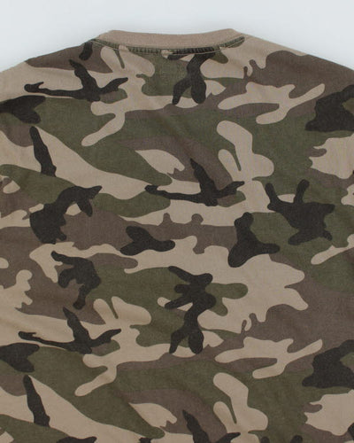 Vintage Y2K True Religion Camouflage T-Shirt - L