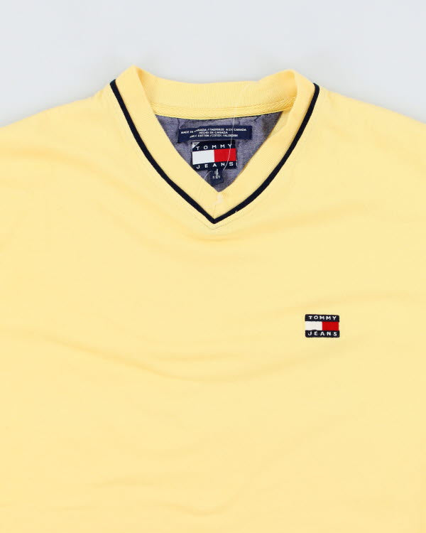 Vintage Y2K Tommy Jeans V Neck T-Shirt - L