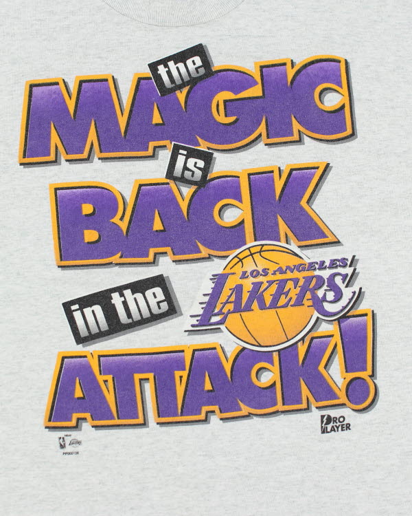 Vintage 90's Lakers Magic Johnson NBA T-Shirt - XL