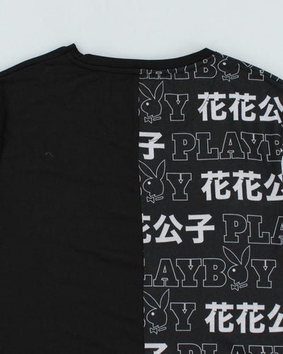 Vintage Y2K Playboy Two Tone Graphic T-Shirt - L