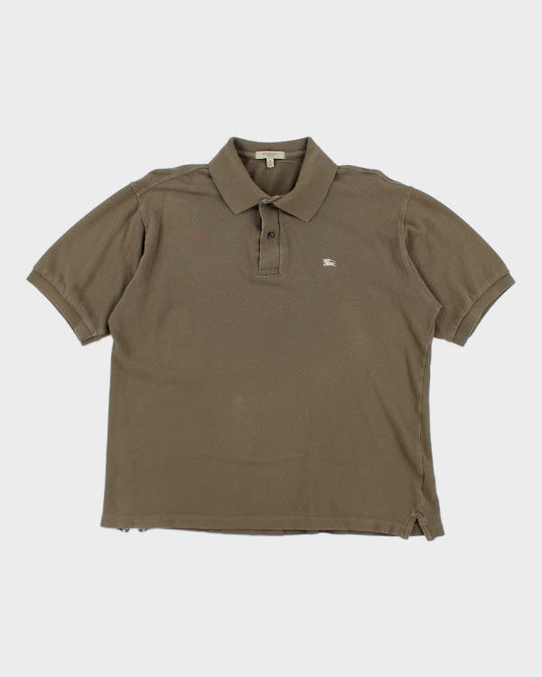 Burberry Khaki Polo Shirt - M