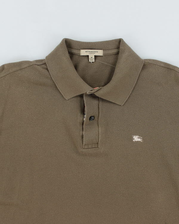 Burberry shirt khaki hot sale