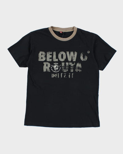 Vintage Y2K Diesel Ringer Style T-Shirt - L