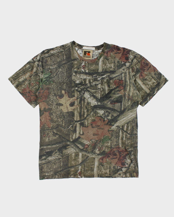 Vintage Y2K Real Tree Camo T-Shirt - L