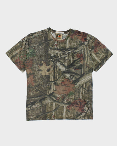 Vintage Y2K Real Tree Camo T-Shirt - L