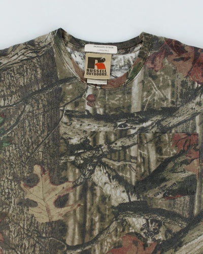 Vintage Y2K Real Tree Camo T-Shirt - L