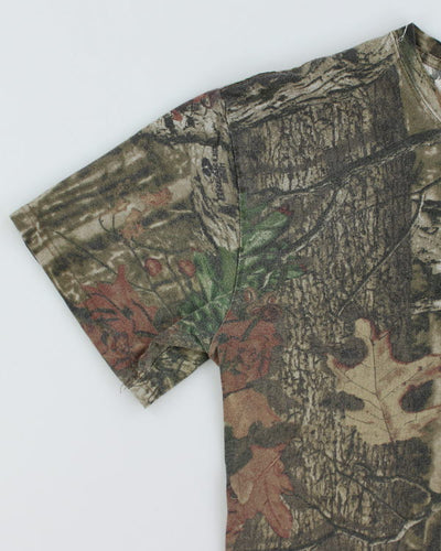 Vintage Y2K Real Tree Camo T-Shirt - L