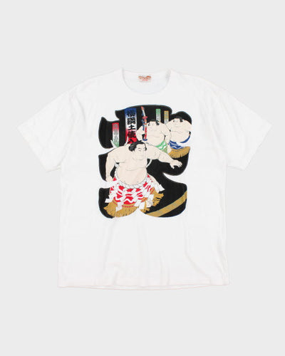 Vintage 90's Single Stitch Japanese Sumo T-Shirt - L